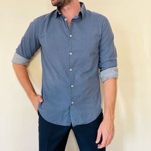 Benetton button down long sleeve shirt